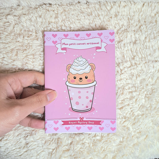 🌸 Carnet Kawaii Artisanal A6 / souple / 24pages🌸