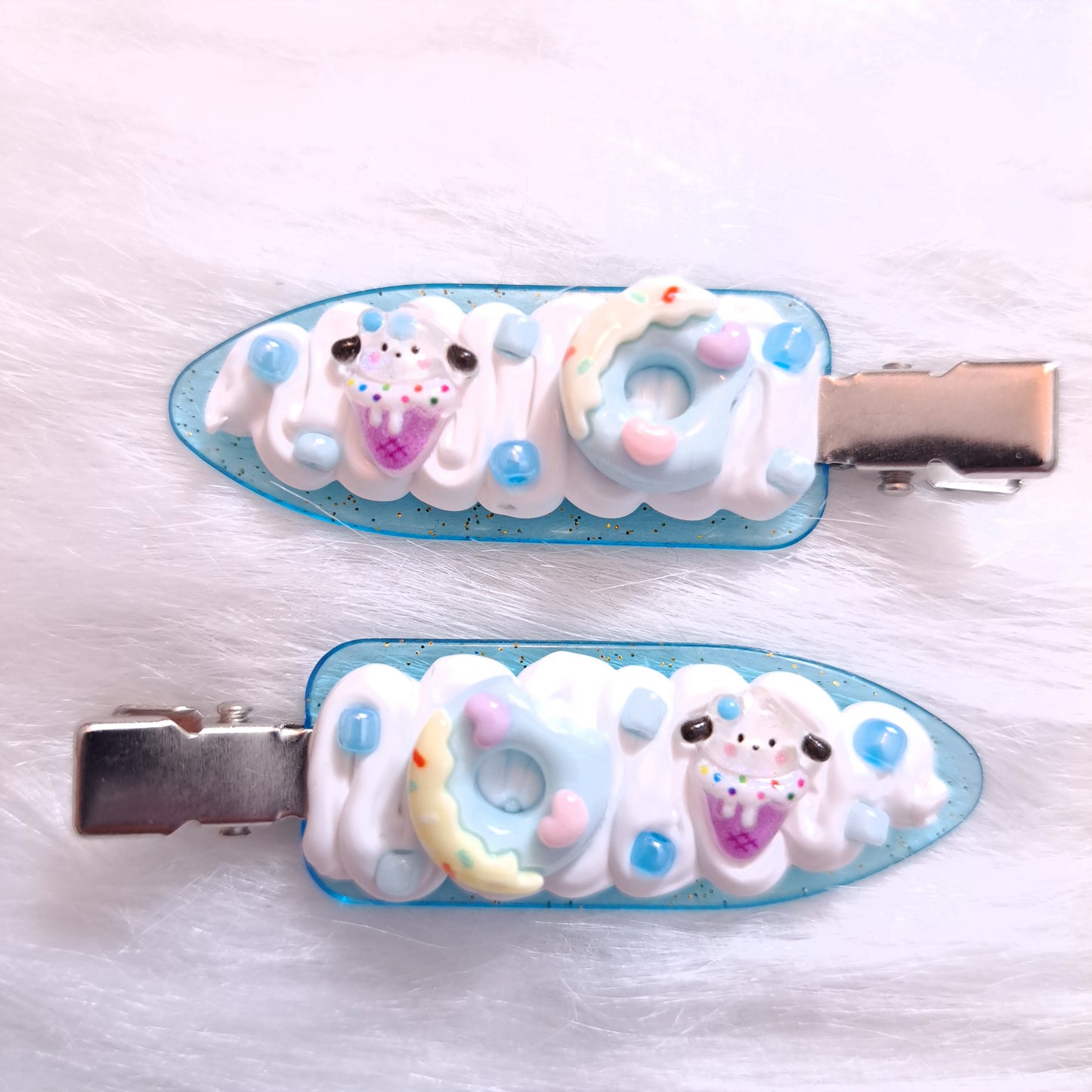 Y ) 🍓✨ Barrettes Kawaii Fausse Chantilly – Sanrio ✨🍓