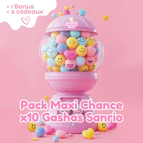 G3 ) 🌸✨ Gashas Sanrio : Pack Maxi Chance + 1 gasha & 2 cadeaux offerts ✨🌸