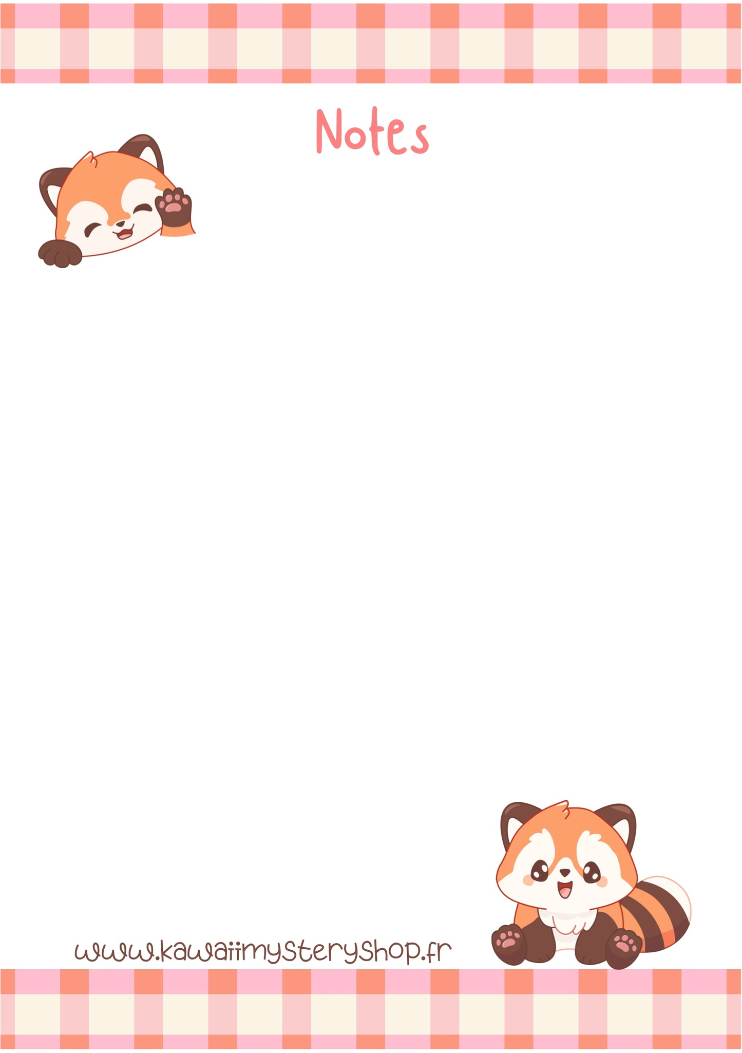 Mini Bloc Notes Artisanal Kawaii - A7 10x7 cm