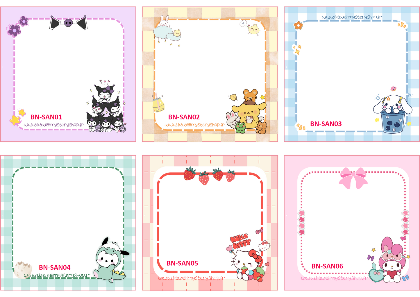 💖 Bloc-notes Kawaii Artisanal – Format 9×9 cm 💖
