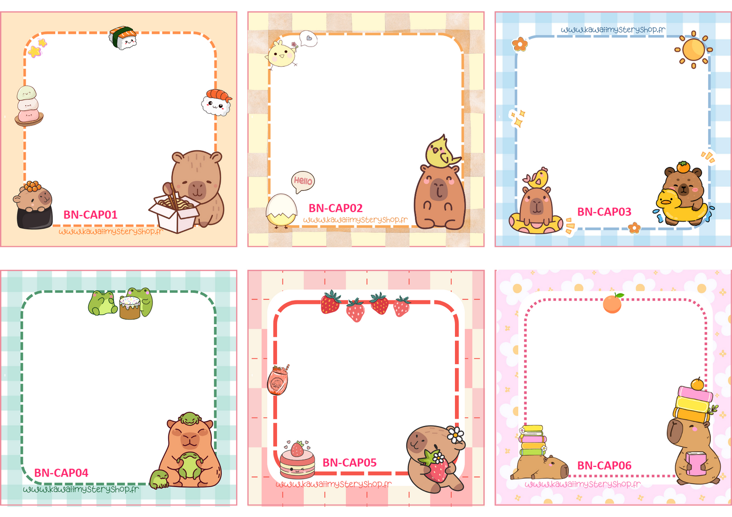 💖 Bloc-notes Kawaii Artisanal – Format 9×9 cm 💖