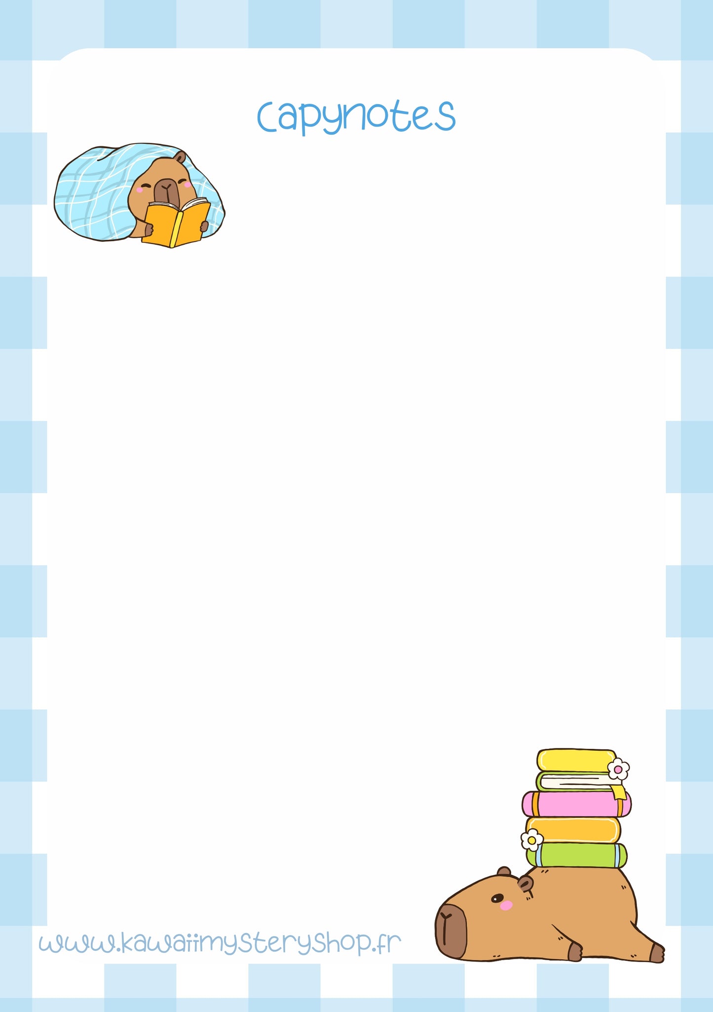 Mini Bloc Notes Artisanal Kawaii - A7 10x7 cm