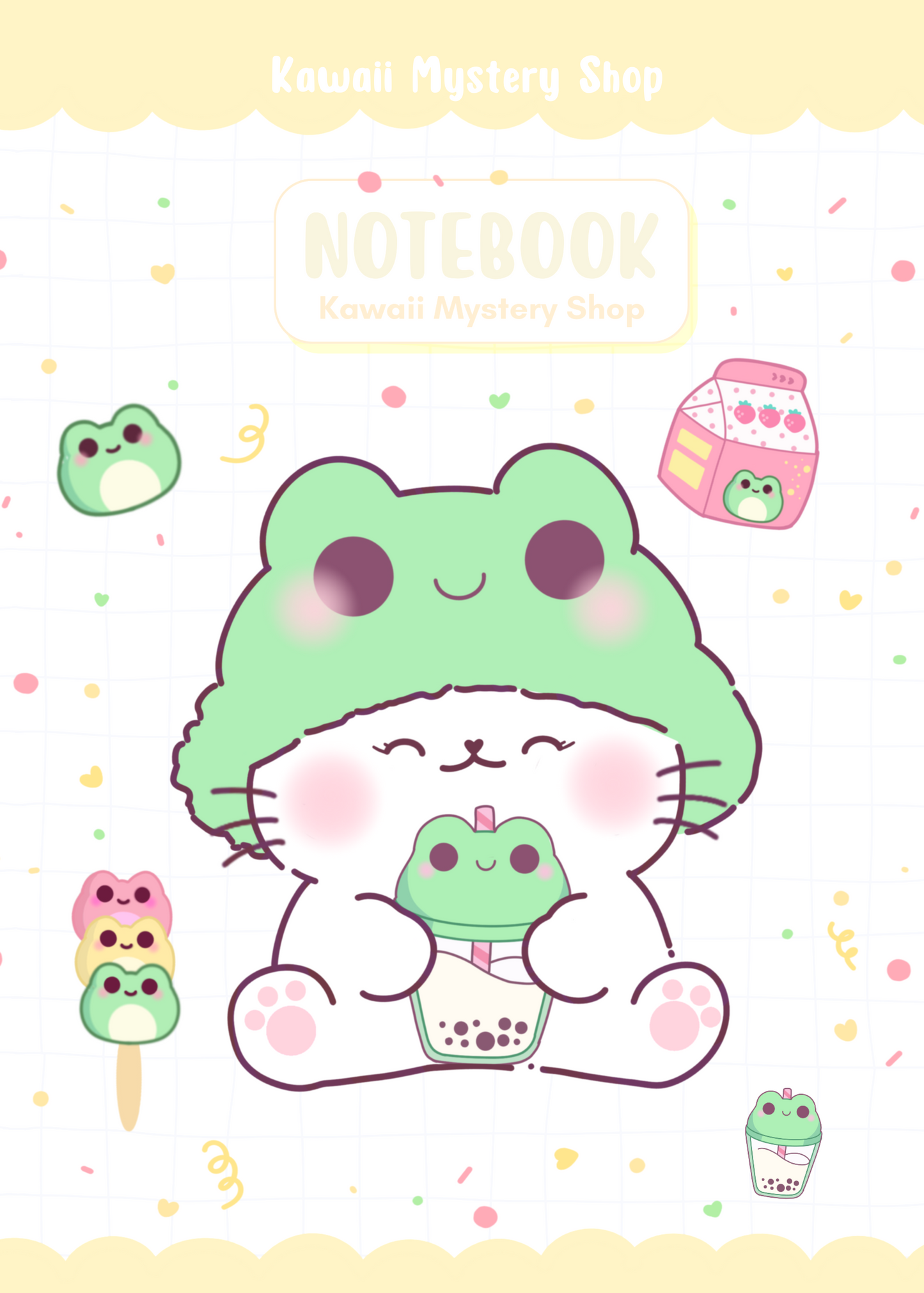 🌸 Carnet A6 Kawaii Mystery Shop - Édition Unique & Faite main 🌸