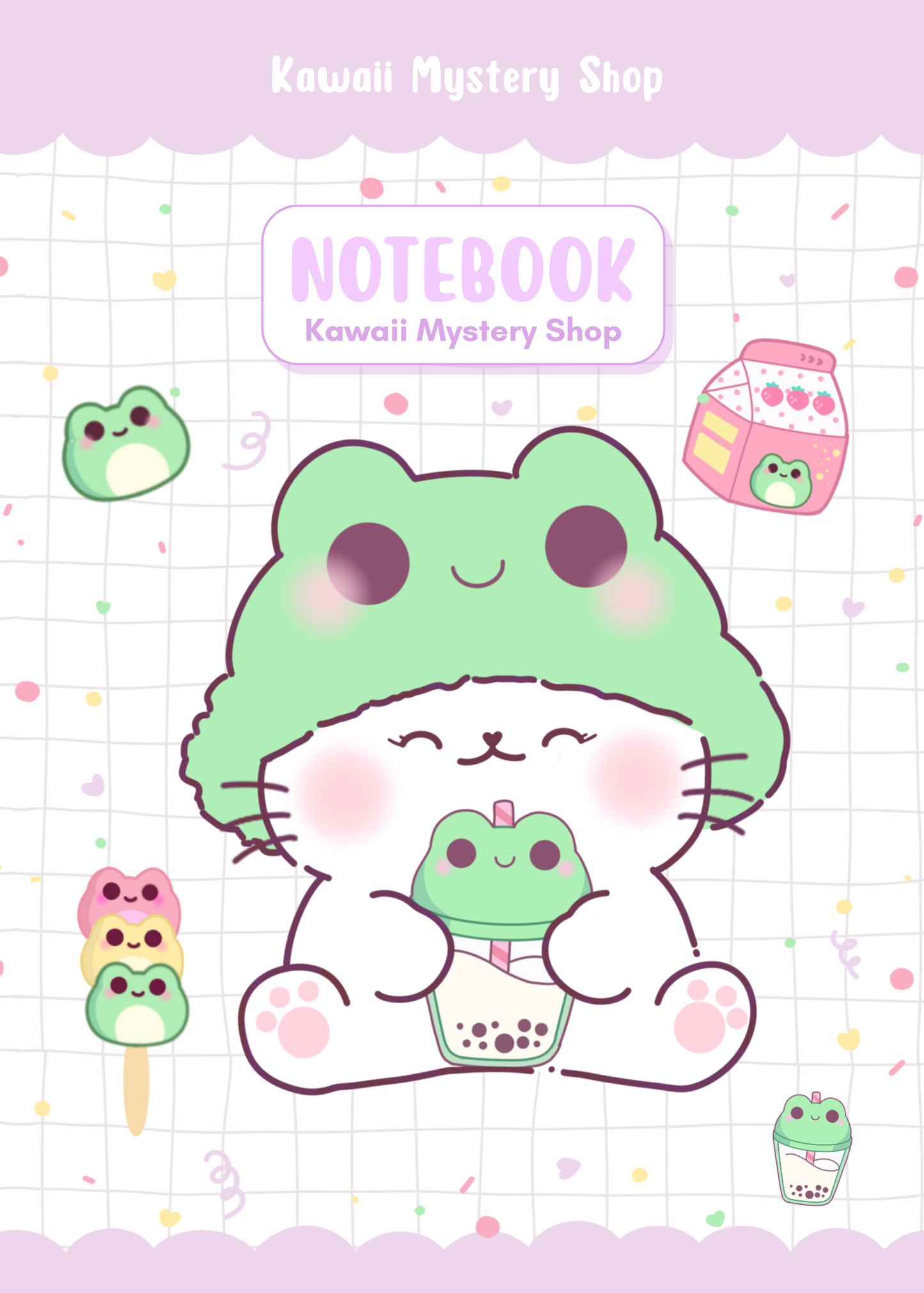 🌸 Carnet A6 Kawaii Mystery Shop - Édition Unique & Faite main 🌸