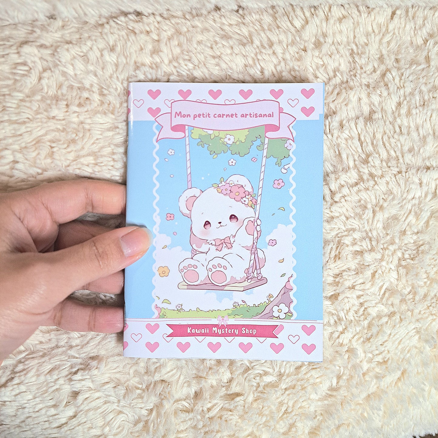 🌸 Carnet Kawaii Artisanal  A6 / souple / 24pages🌸