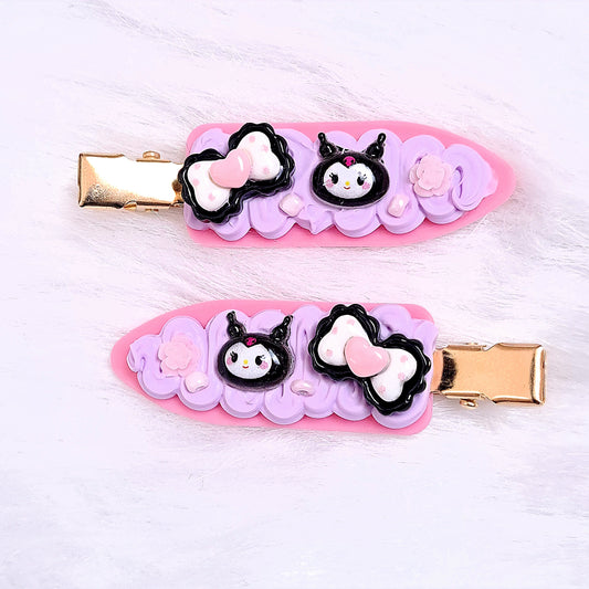 Y ) 🍓✨ Barrettes Kawaii Fausse Chantilly – Sanrio ✨🍓