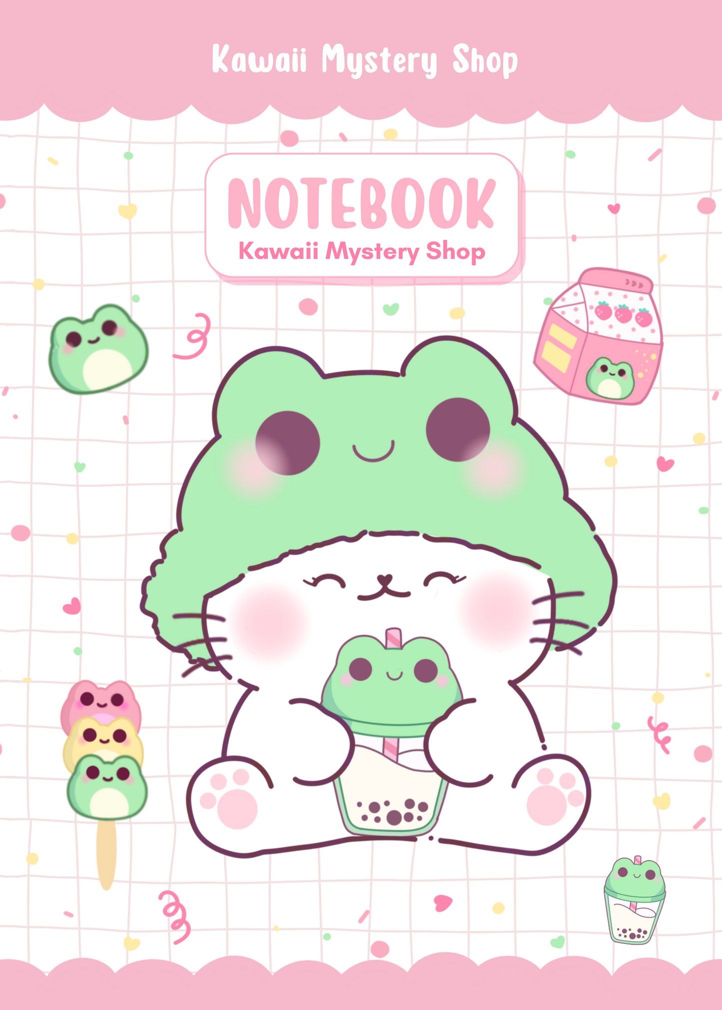 🌸 Carnet A6 Kawaii Mystery Shop - Édition Unique & Faite main 🌸