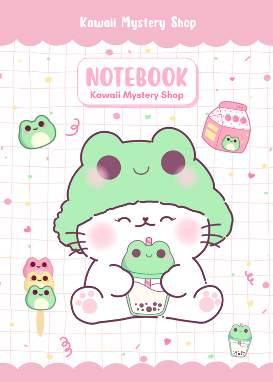 🌸 Carnet A6 Kawaii Mystery Shop - Édition Unique & Faite main 🌸