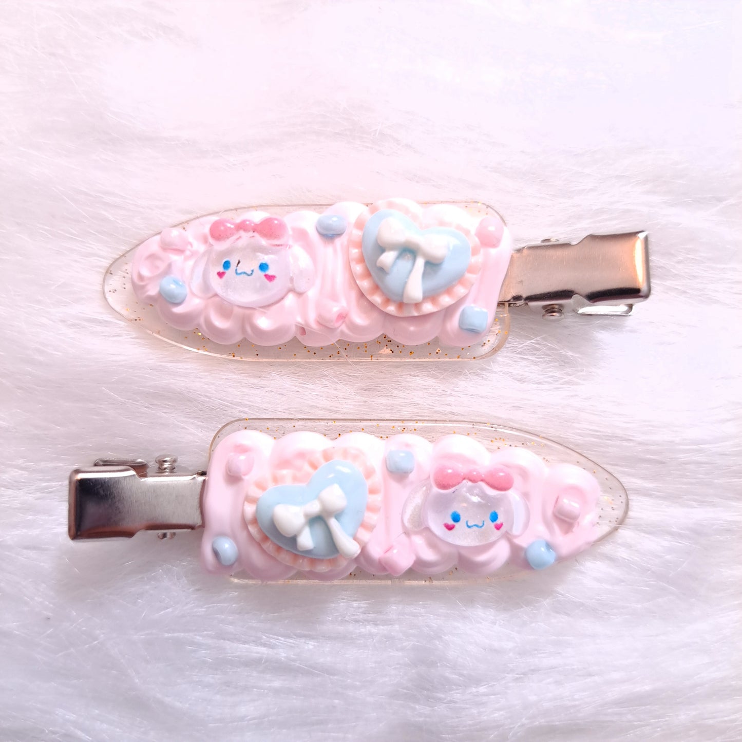 Y ) 🍓✨ Barrettes Kawaii Fausse Chantilly – Sanrio ✨🍓
