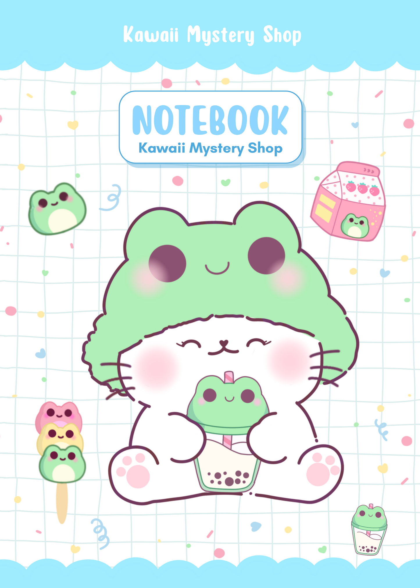 🌸 Carnet A6 Kawaii Mystery Shop - Édition Unique & Faite main 🌸