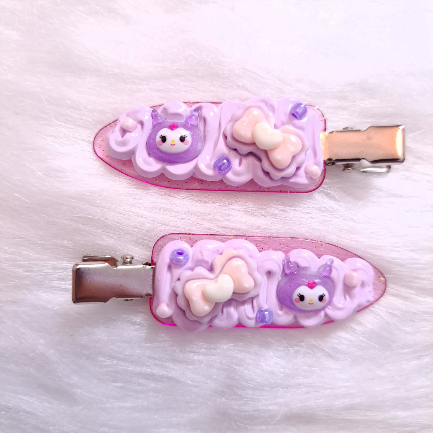 Y ) 🍓✨ Barrettes Kawaii Fausse Chantilly – Sanrio ✨🍓