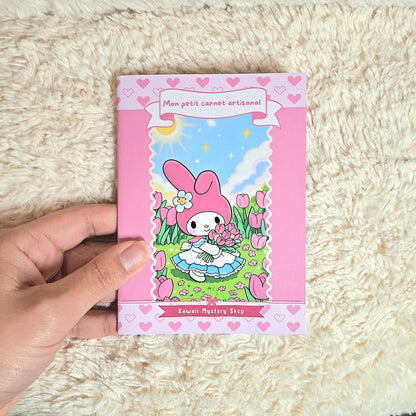 🌸 Carnet Kawaii Artisanal  A6 / souple / 24pages🌸