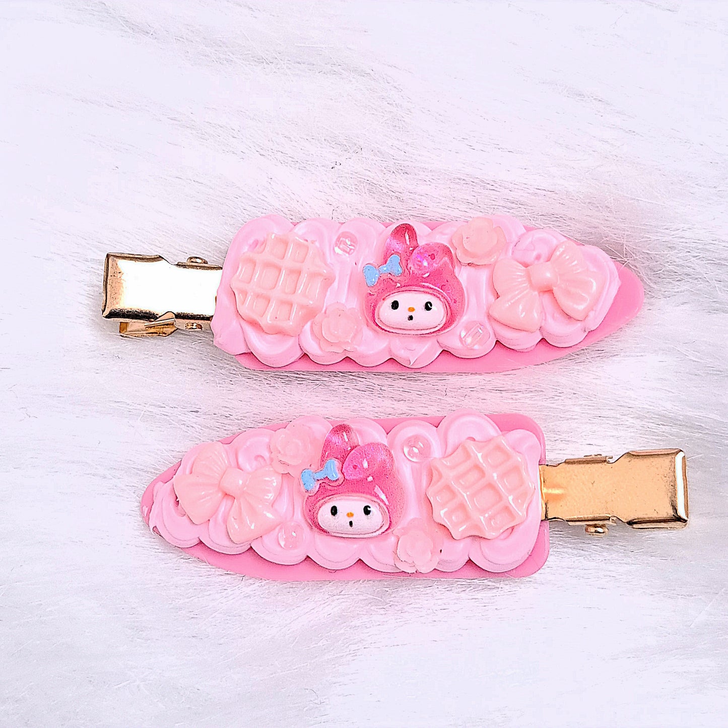 Y ) 🍓✨ Barrettes Kawaii Fausse Chantilly – Sanrio ✨🍓