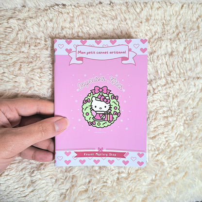 🌸 Carnet Kawaii Artisanal  A6 / souple / 24pages🌸